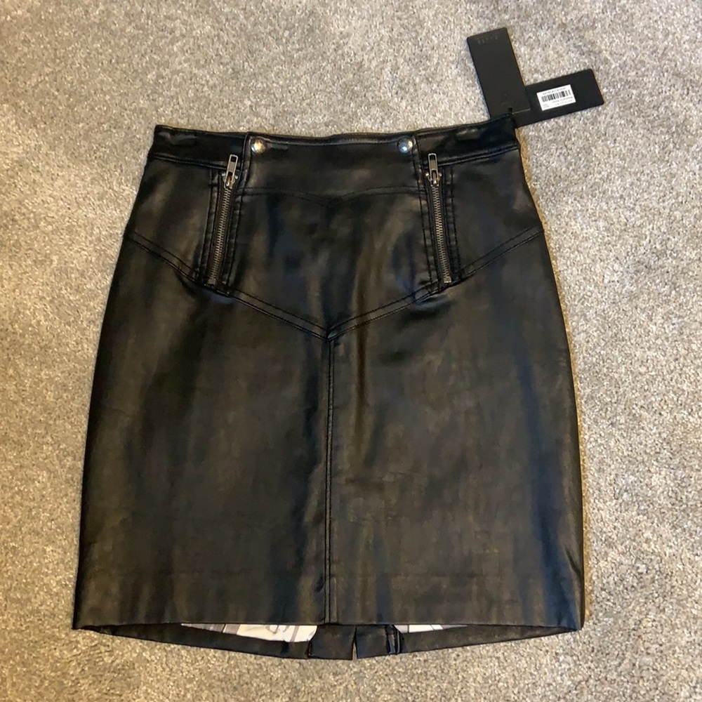 NWT Guess Los Angeles Leather Skirt